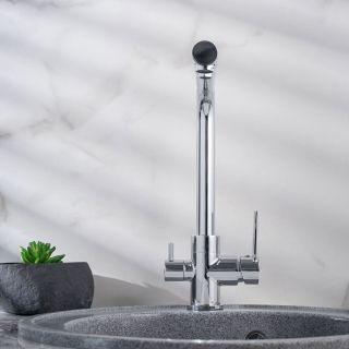 Смеситель для кухни РМС SL130-015F eco с подключением фильтра хром